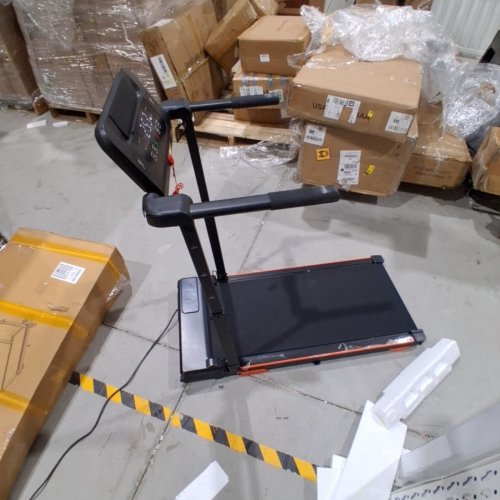 HEIGHT ADJUSTABLE MINI WALKING PAD TREADMILL WITH HANDLE BAR AND TRAY - 8MPH MAX - BLACK image 5