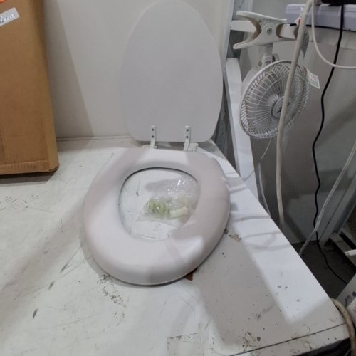 BEMIS ROUND PLASTIC TOILET SEAT SLOW CLOSE - 16 X 14" - WHITE (MODEL:790TDGSL 000) image 2