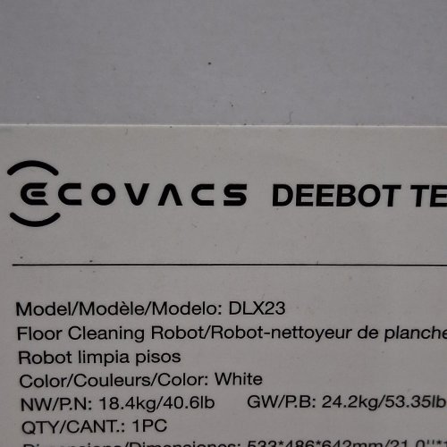 ECOVACS DEEBOT TEO OMNI ROBOT VACUUM/MOP COMBO WITH SELF-EMPTYING STATION, AUTO-WASH/REFILL & 3D MAPPING - APP/WIFI ENABLED - WHITE (MODEL: DLX23) image 2