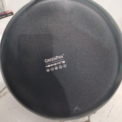 GREENPAN "THE BIG FRY" FRYPAN NON-STICK, PFAS-FREE, DISHWASHER SAFE & OVEN SAFE - 14" - CREAM (MODEL: 1972977) image 3