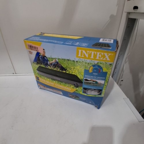INTEX DURA-BEAM STANDARD INFLATABLE AIR MATTRESS - 10" TWIN - BLACK image 3