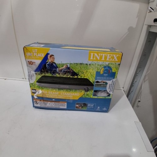 INTEX DURA-BEAM STANDARD INFLATABLE AIR MATTRESS - 10" TWIN - BLACK image 4