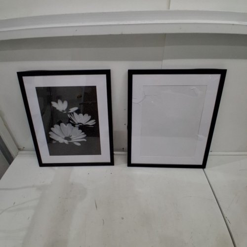 2PK AMERICANFLAT PICTURE FRAME - 14" X 17" WITHOUT MAT, 10" X 13" WITH MAT - BLACK image 2