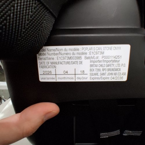 BRITAX POPLAR CLICK TIGHT CONVERTIBLE REAR &FRONT FACING CAR SEAT - 40LB REAR FACING MAX LOAD / 65LB FRONT FACING MAX LOAD - STONE ONYX/BLACK (MODEL: E1C973M) image 2
