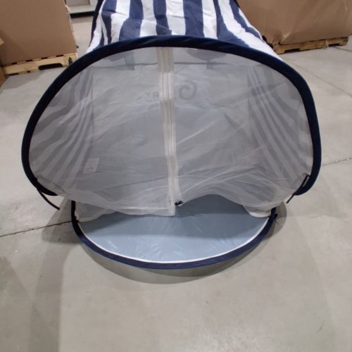 BABYMOOV ANTI-UV FOLDABLE TENT - UPF 50+ SUN PROTECTION - 40" X 31" - BLUE STRIPES (MODEL: ‎A038217_US) image 2