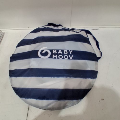 BABYMOOV ANTI-UV FOLDABLE TENT - UPF 50+ SUN PROTECTION - 40" X 31" - BLUE STRIPES (MODEL: ‎A038217_US) image 5