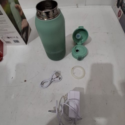 MOMCOZY PORTABLE BEVERAGE WARMER WITH DUAL HEATING MODES FOR BREAST MILK & WATER - 17OZ CAPACITY - PALE GREEN (MODEL: MW05) image 3