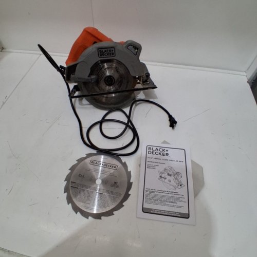 BLACK + DECKER CORDED ELECTRIC CIRCULAR SAW - 7-1/4" - 13AMP/5300RPM - BLACK/ORANGE (MODEL: BDECS200) image 2