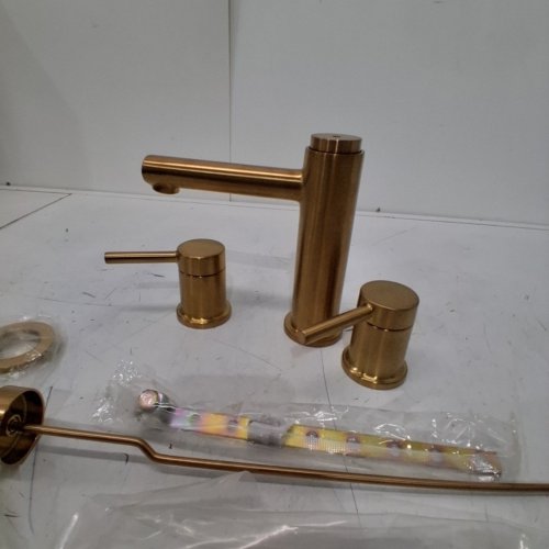 MOEN ALIGN TWO HANDLE WIDESPREAD BATHROOM FAUCET WITHOUT VALVE - 5.78" X 6.41" - BRUSHED GOLD - (MODEL: T6193BG) image 4