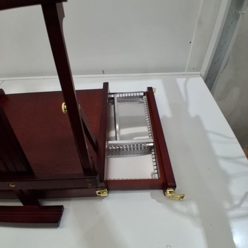 MEEDEN STUDIO TABLETOP SKETCHBOX EASEL - 16.4" X 14.4" X 33.5" - DEEP WALNUT (MODEL: AFB-6066-YPS) image 4