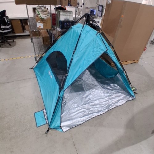 GLYMNIS BEACH POP UP 3 WINDOW TENT WITH TRAVEL BAG FOR 4 TO 6 PEOPLE - BLUE (MODEL: BT-ZD03) image 2