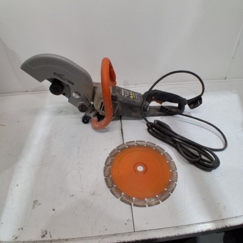 EVOLUTION CORDED 10" CONCRETE SAW - 15AMP - ORANGE/BLACK (MODEL: R255) image 3