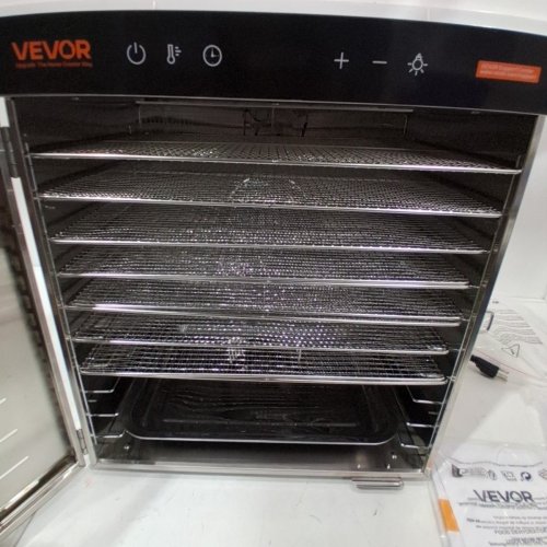 VEVOR DIGITAL 10-TRAY FOOD DEHYDRATOR - 86° TO 194°F - STAINLESS STEEL (MODEL: SS-10X) image 5