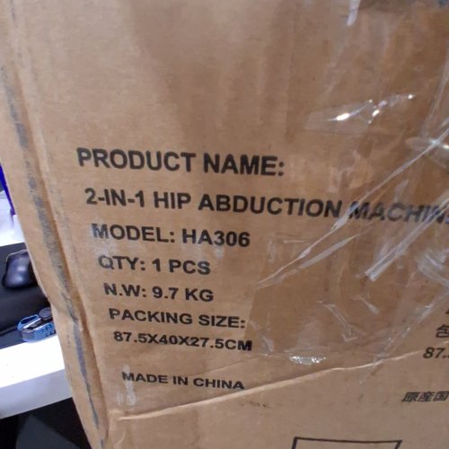 GUUG 2-IN-1 HIP ABDUCTOR MACHINE - 167LBS MAX - BLACK (MODEL:HA306) image 2