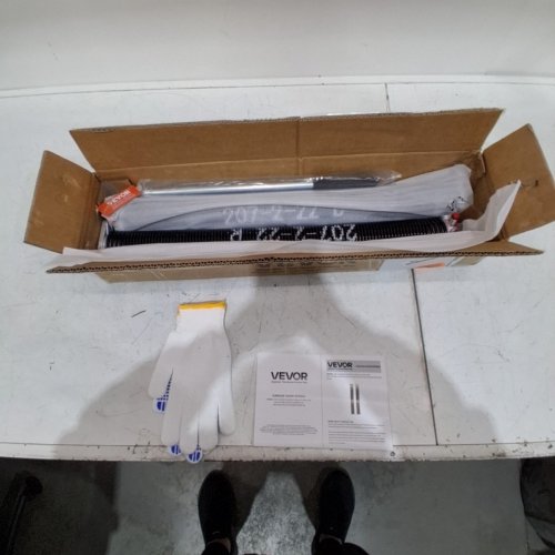 2PC GARAGE DOOR TORSION SPRINGS 16000 CYCLES, GARAGE DOOR SPRINGS WITH NON-SLIP WINDING BARS, GLOVES AND MOUNTING WRENCH - 0.207 X 2 X 22INCH - BLACK - (MODEL: 207-2-22) image 2