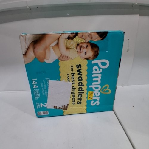 144PK PAMPERS SWADDLERS DISPOSABLE BABY DIAPERS - SIZE 2 (10-22LBS) image 3