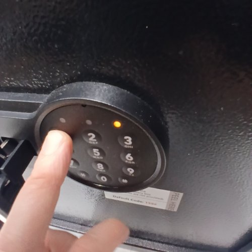 ELECTRONIC SAFE - 14" X 14" X 13" - BLACK image 2