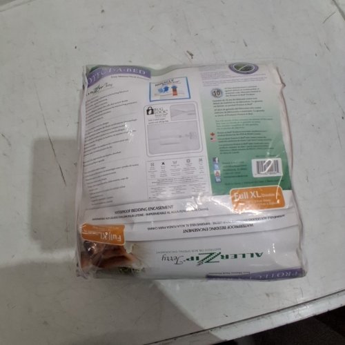 PROTECT-A-BED ALLERZIP DUST MITE BARRIER TERRY ALLERGY COTTON SURFACE SHEET - FULL XL - WHITE (MODEL: ‎BOM0413) image 3