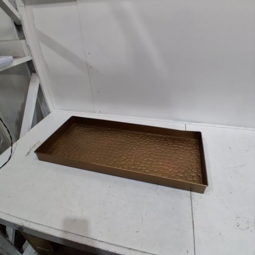 GOOD DIRECTIONS PEBBLES BOOT TRAY - BRASS image 2