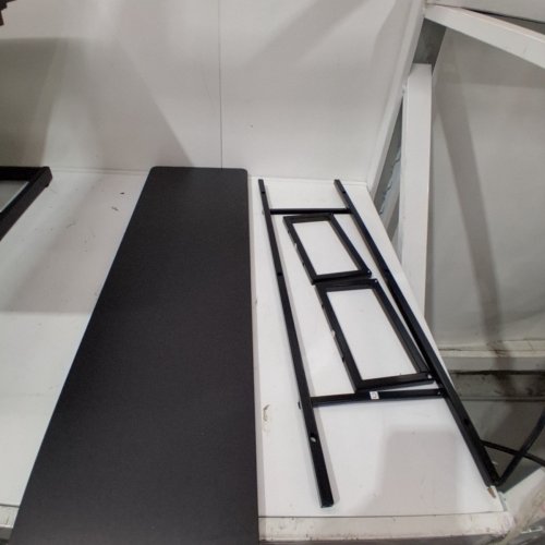 SHW OVER DESK HEIGHT ADJUSTABLE STANDING DESK WITH MONITOR RISER - 36" - BLACK - (MODEL: OD-82B#YT04) image 4