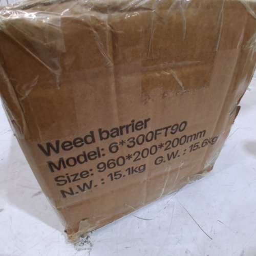 VEVOR PREMIUM WEED BARRIER, HEAVY DUTY FABRIC PLANT BARRIER - 6FT X 300FT - BLACK image 2