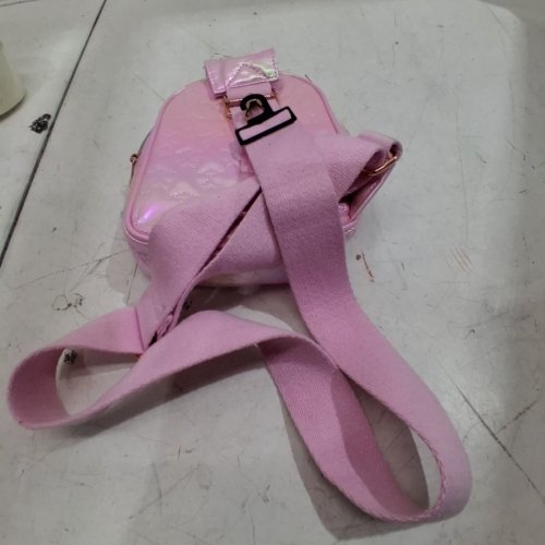 PRINCESS PEACH CROSSBODY QUILTED SLING BAG- PINK image 4