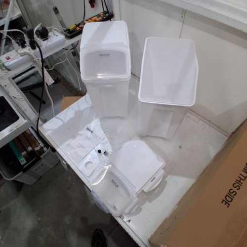 2PK RICE STORAGE CONTAINER BIN WITH MEASURING CUP - 20L - (MODEL: F-8909X2) image 2