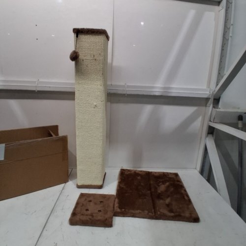 AMAZON BASICS CAT SCRATCH POST - 35.43" - BROWN/BEIGE image 2
