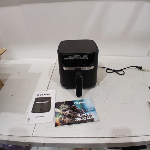 DOMEM 8-IN-1 MULTICOOKER AIR FRYER WITH NON-STICK BASKET - 4.2QT - BLACK (MODEL: RA461D) image 3