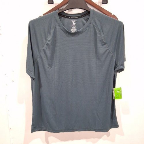 WOMEN'S ATHLETIC WORKS DRI-MORE SHORT SLEEVE ATHLETIC T-SHIRT - LARGE - GREY (STYLE: AWS61511MN / 209) image 2