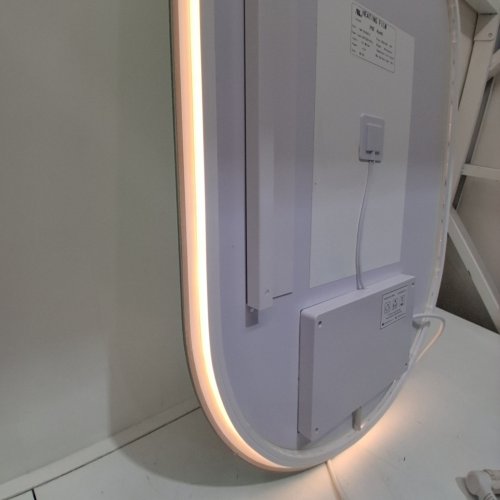 ANTI-FOG BACKLIGHT BATHROOM MIRROR -20" X 36" - WHITE (ITEM: LSM-20030012) image 2