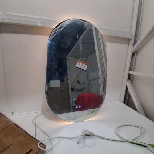 ANTI-FOG BACKLIGHT BATHROOM MIRROR -20" X 36" - WHITE (ITEM: LSM-20030012) image 3
