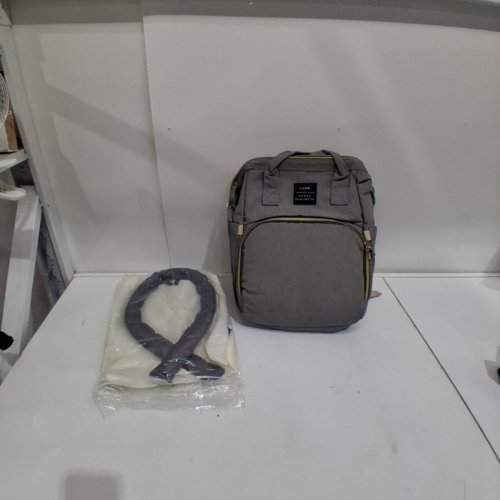 3-IN-1 LAND TRAVELLING SHARE DIAPER BAG - 12" X 8" X 16" - GREY image 2