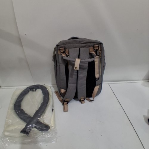 3-IN-1 LAND TRAVELLING SHARE DIAPER BAG - 12" X 8" X 16" - GREY image 3