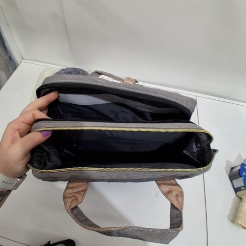 3-IN-1 LAND TRAVELLING SHARE DIAPER BAG - 12" X 8" X 16" - GREY image 4