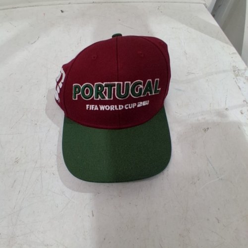 FIFA WORLD CUP 2026 PORTUGAL BASEBALL CAP - OSFM - BURGUNDY AND GREEN image 2
