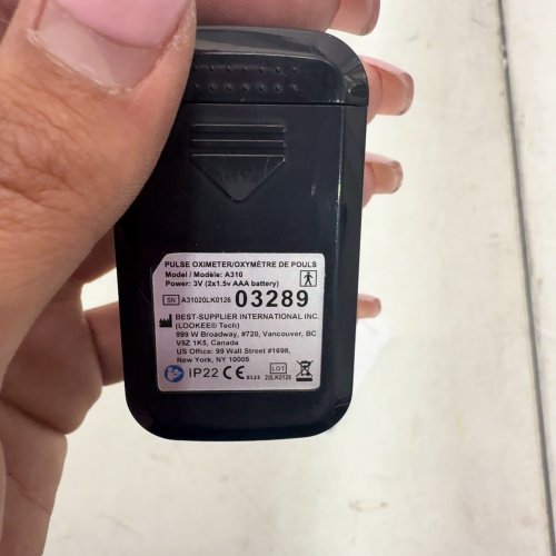 LOOKEE COLOR OLED PREMIUM PULSE OXIMETER FINGER MONITOR WITH CARRY CASE - BLACK (MODEL: A310) image 3