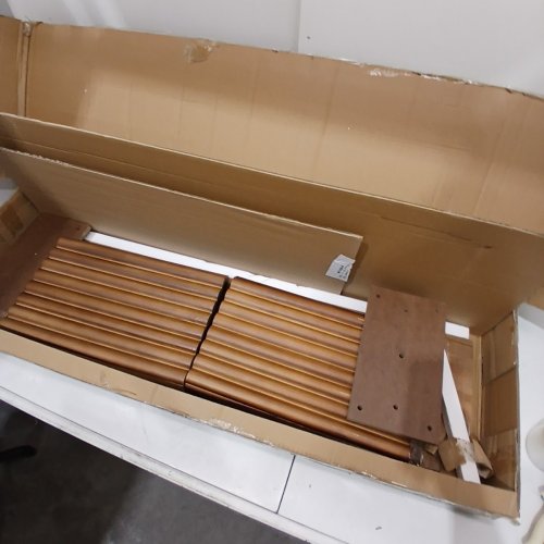 WINWY SOLID WOOD ENTRYWAY BENCH, FLUTED LEG FARMOUSE STYLE BENCH - 39" - WOOD (MODEL: PDXD9054) image 2