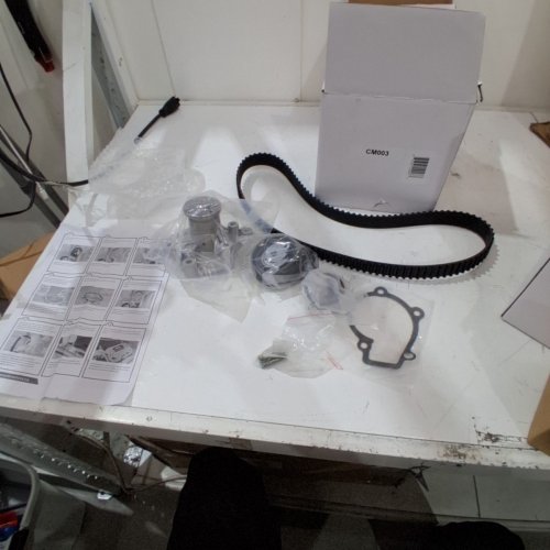 ENGINE TIMING BELT WITH WATER PUMP KIT FITS KIA SOUL 2010 2011 (STYLE: CM003) image 3