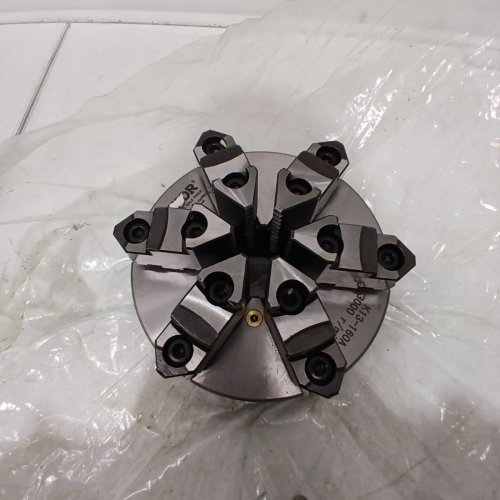 METAL LATHE CHUCK PRECISION 6 JAW SELF-CENTERING SCROLL CHUCK - 160MM - 3000R/M -BLACK/SILVER (MODEL: K13-160A(D1-4)) image 4