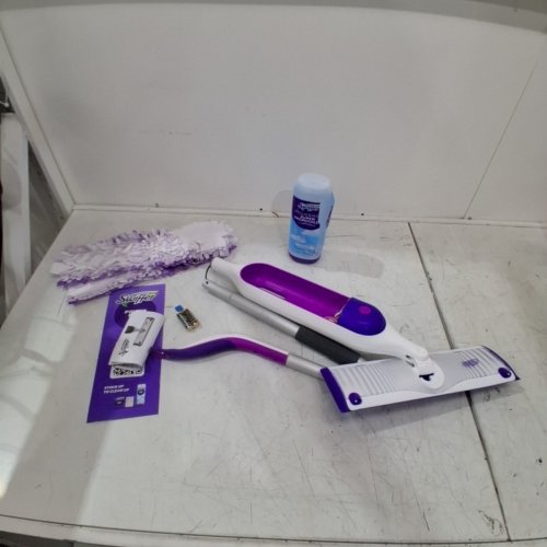 SWIFFER POWERMOP MULTI-SURFACE MOP KIT - PURPLE AND WHITE image 3