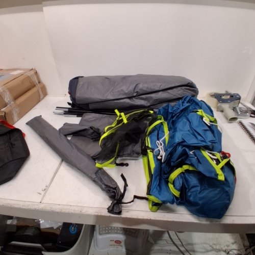 COLEMAN 4 PERSON DARK ROOM SKYDOME TENT - BLUE\GREY image 2
