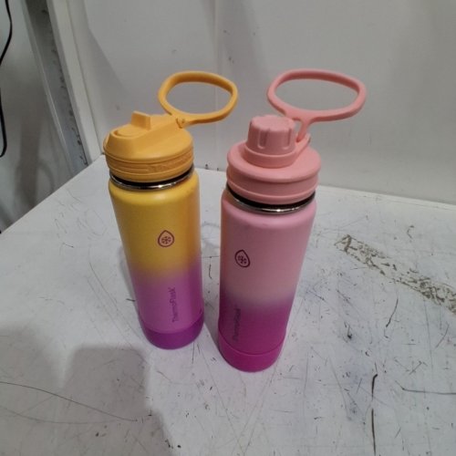 2PC THERMOFLASK INSULATED BOTTLES - 24 OZ EACH - PINK/ORANGE image 2