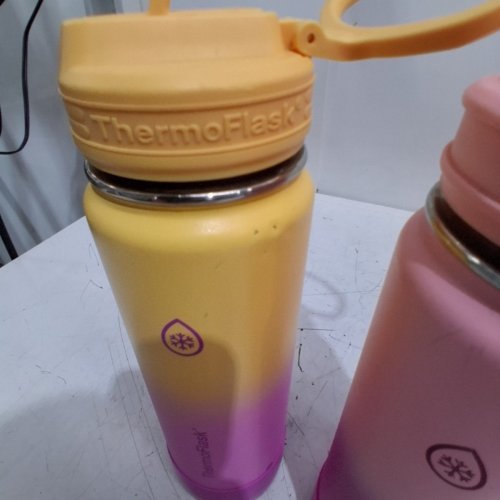 2PC THERMOFLASK INSULATED BOTTLES - 24 OZ EACH - PINK/ORANGE image 3