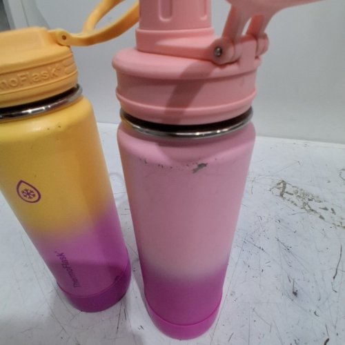 2PC THERMOFLASK INSULATED BOTTLES - 24 OZ EACH - PINK/ORANGE image 4