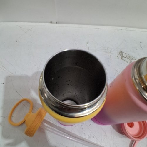 2PC THERMOFLASK INSULATED BOTTLES - 24 OZ EACH - PINK/ORANGE image 5