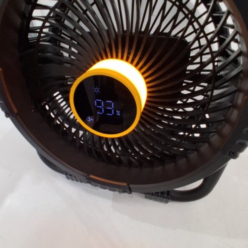 BOUGERV PORTABLE CAMPING FAN - 20000 MAH, RECHARGEABLE, 18W MAX - BLACK / YELLOW (MODEL: F01) image 3