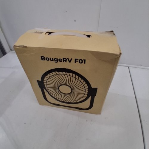 BOUGERV PORTABLE CAMPING FAN - 20000 MAH, RECHARGEABLE, 18W MAX - BLACK / YELLOW (MODEL: F01) image 6