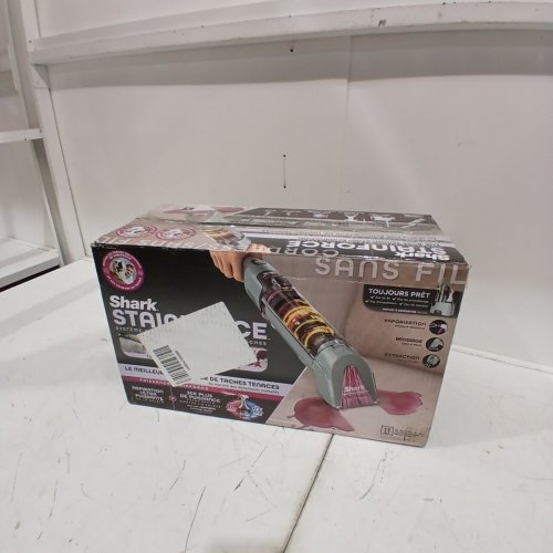 SHARK STAINFORCE CORDLESS HANDHELD CARPET/UPHOLSTERY STAIN CLEANER - (MODEL: HX101C) image 6