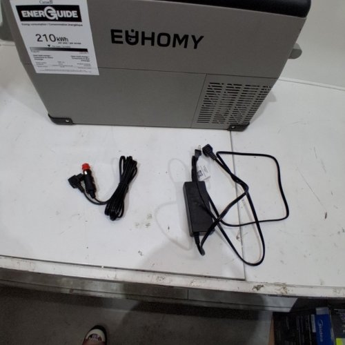 EUHOMY PORTABLE ELECTRIC CAR REFRIGERATOR, APP CONTROL, 12V / -4℉~68℉ WITH 12/24V DC & 110-240V AC - 35L - 27.5" X 15.0" X 13.6" - BLACK/GREY (MODEL: CF-35) image 4